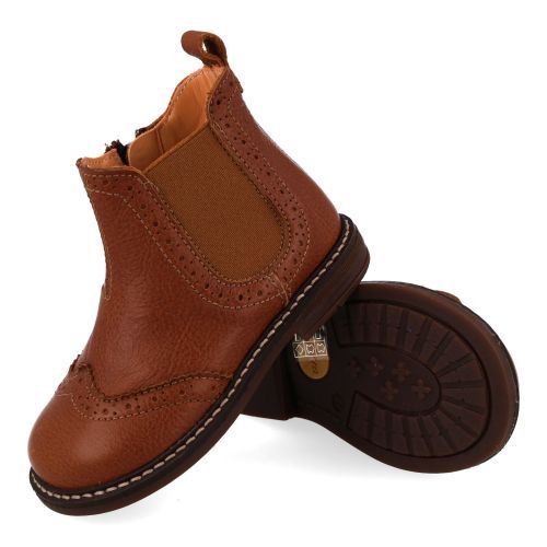 Ocra laarzen kort cognac  (cognac kort laarsje - E211) - Junior Steps