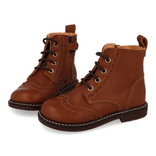 Ocra veterboot cognac  (cognac veterlaarsje - E210) - Junior Steps