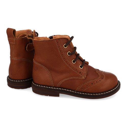 Ocra veterboot cognac  (cognac veterlaarsje - E210) - Junior Steps