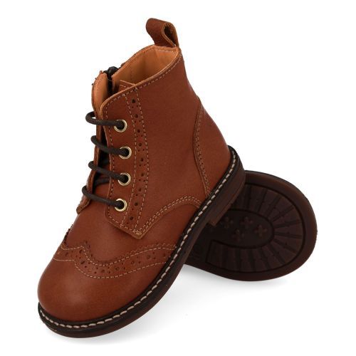 Ocra veterboot cognac  (cognac veterlaarsje - E210) - Junior Steps