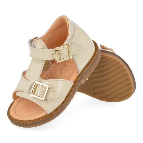 Ocra sandalen ecru Meisjes ( - ecru sandaaltjeD055) - Junior Steps