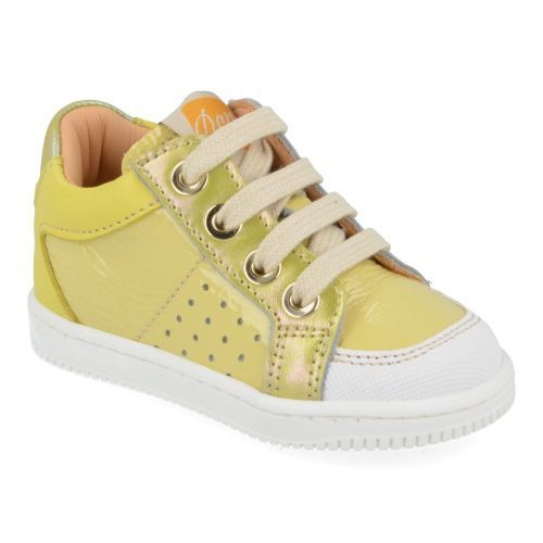 Ocra sneakers geel Meisjes ( - gele sneakerD076) - Junior Steps