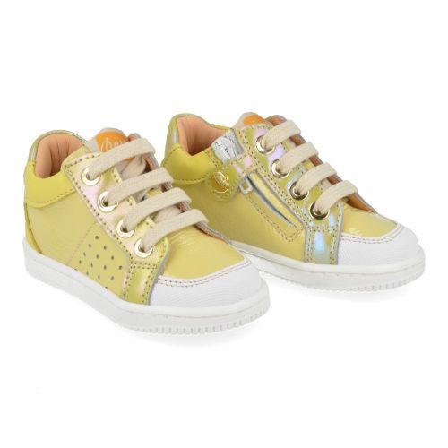 Ocra sneakers geel Meisjes ( - gele sneakerD076) - Junior Steps
