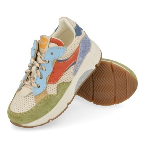 Ocra sneakers kaki Jongens ( - kaki beige sneakerD365) - Junior Steps