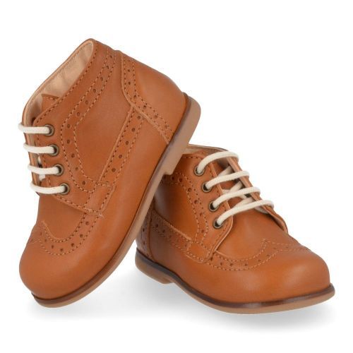 Ocra Lace shoe cognac Boys (C790) - Junior Steps