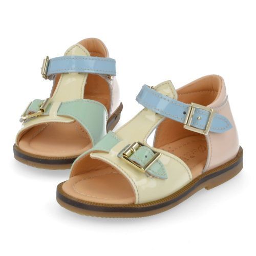Ocra sandalen geel Meisjes (multikleur sandaaltje - D055/2) - Junior Steps