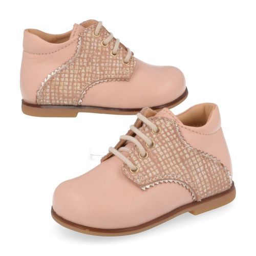 Ocra veterschoen roze Meisjes ( - roze babyschoentje C820) - Junior Steps
