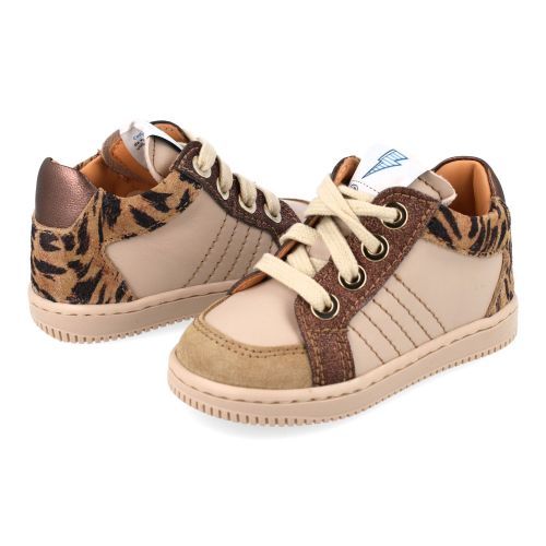 Ocra babyschoenen beige Meisjes (sneakers beige  leder - D076/2) - Junior Steps