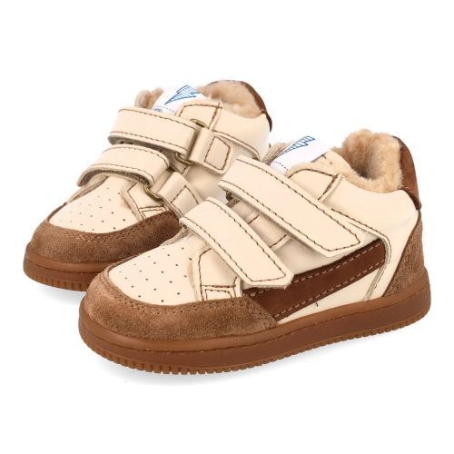 Ocra babyschoenen beige Meisjes (sneakers beige voering in wol - 971 M/6) - Junior Steps