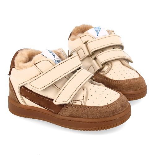 Ocra babyschoenen beige Meisjes (sneakers beige voering in wol - 971 M/6) - Junior Steps