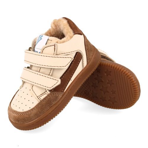 Ocra babyschoenen beige Meisjes (sneakers beige voering in wol - 971 M/6) - Junior Steps