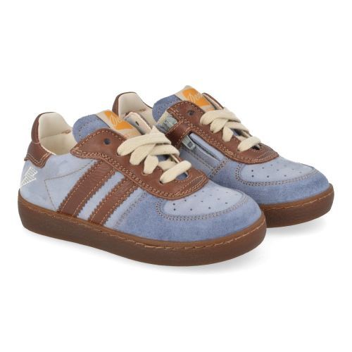 Ocra sneakers blauw Jongens (sneakers blauw suède - 126) - Junior Steps