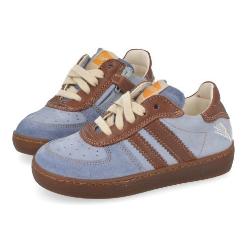 Ocra sneakers blauw Jongens (sneakers blauw suède - 126) - Junior Steps
