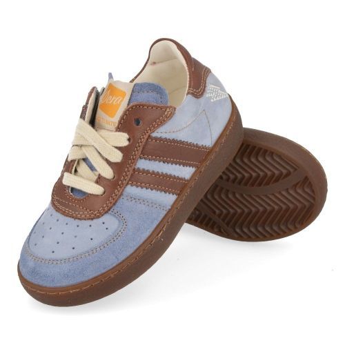 Ocra sneakers blauw Jongens (sneakers blauw suède - 126) - Junior Steps