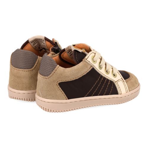 Ocra sneakers bruin  (sneakers bruin leder - D076/12) - Junior Steps