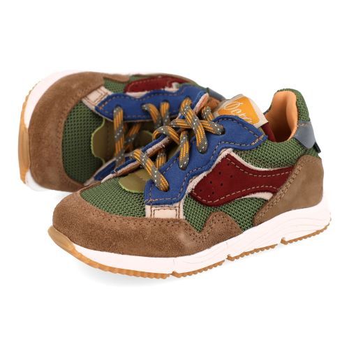 Ocra sneakers kaki Jongens (sneakers kaki multikleur - D367/16) - Junior Steps