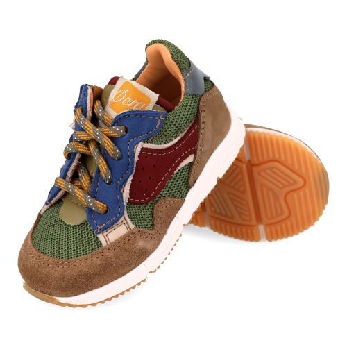 Ocra sneakers kaki Jongens (sneakers kaki multikleur - D367/16) - Junior Steps