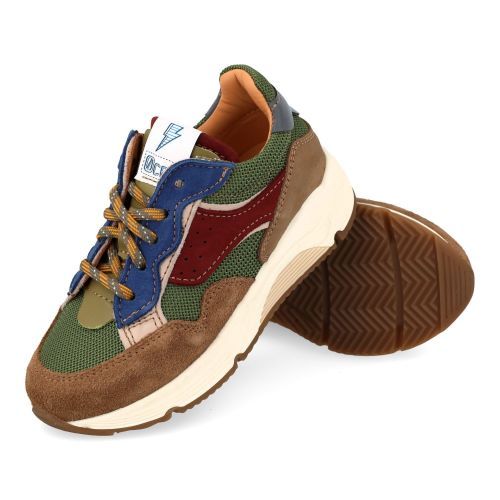 Ocra sneakers kaki  (sneakers kaki multikleur - D365/16) - Junior Steps