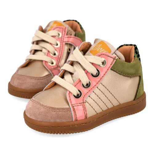 Ocra sneakers GOUD Meisjes (sneakers meisjes goud metallic leder - D076/8) - Junior Steps