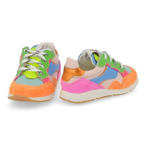 Ocra sneakers oranje Meisjes (sneakers meisjes multikleur - D367/14) - Junior Steps