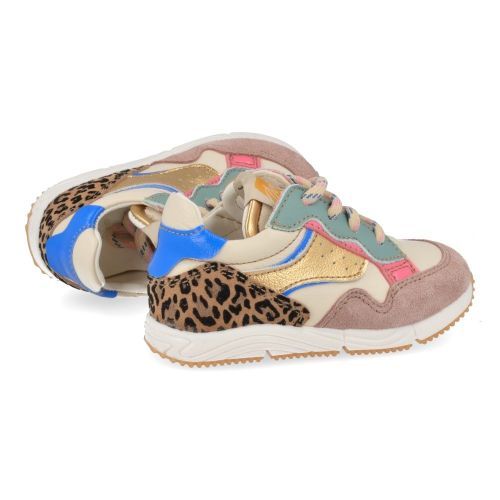 Ocra sneakers roze Meisjes (sneakers meisjes roze multikleur - D367) - Junior Steps