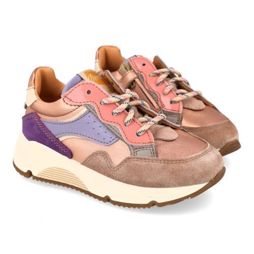 Ocra sneakers roze Meisjes (sneakers meisjes rozé multikleur - D365/3) - Junior Steps