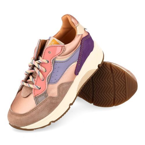 Ocra sneakers roze Meisjes (sneakers meisjes rozé multikleur - D365/3) - Junior Steps
