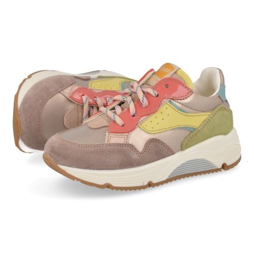 Ocra sneakers roze Meisjes (sneakers meisjes rozé multikleur - D365) - Junior Steps