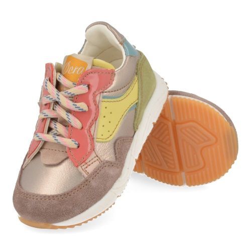 Ocra sneakers roze Meisjes (sneakers meisjes rozé multikleur - D367) - Junior Steps