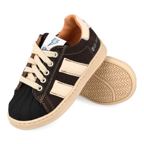 Ocra sneakers donkergrijs Jongens (sneakers met rubbere stootneus - D922) - Junior Steps