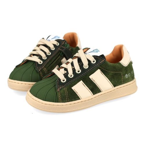 Ocra sneakers kaki Jongens (sneakers met rubbere stootneus - D922) - Junior Steps