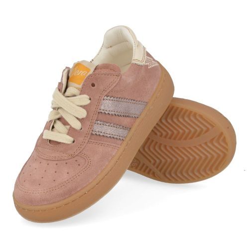 Ocra sneakers roze Meisjes (sneakers roze suède - 126) - Junior Steps