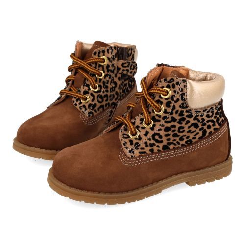 Ocra Bottines à lacets Brun Filles (664/11) - Junior Steps