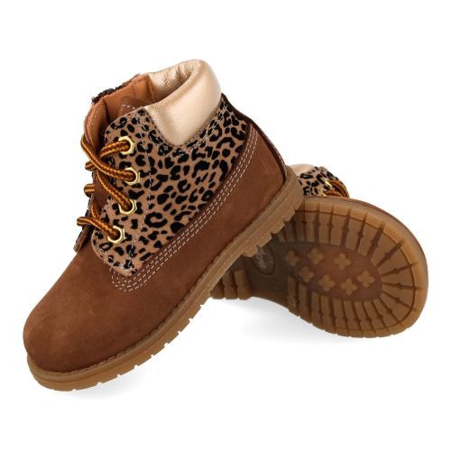 Ocra Bottines à lacets Brun Filles (664/11) - Junior Steps