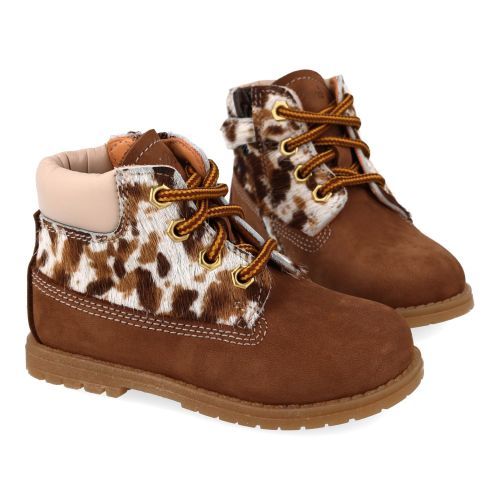 Ocra Bottines à lacets Brun Filles (664/3) - Junior Steps