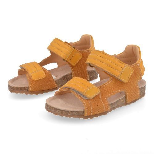 Ocra sandalen oker Jongens ( - voetbedsandaal604) - Junior Steps