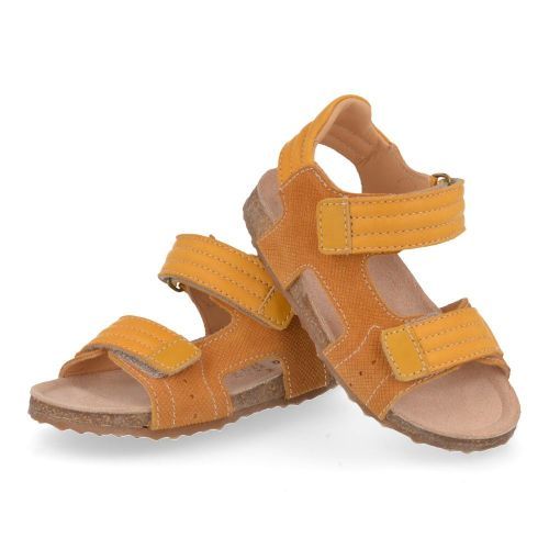 Ocra sandalen oker Jongens ( - voetbedsandaal604) - Junior Steps