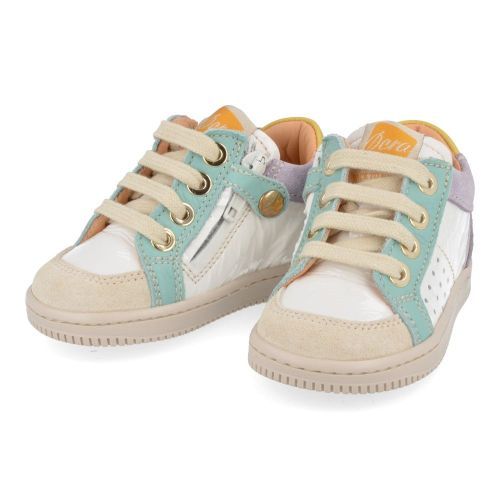 Ocra sneakers wit Meisjes ( - wit sneakertjeD076) - Junior Steps