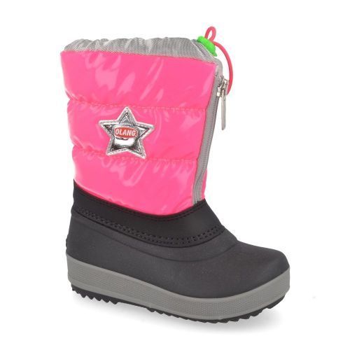 Olang sneeuwlaarzen roze Meisjes ( - fluo roze sneeuwlaarsmagic) - Junior Steps