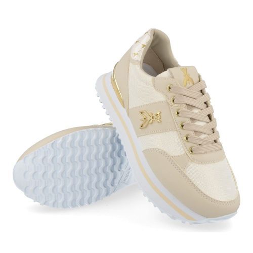 Patrizia pepe sneakers beige Meisjes ( - beige sneaker met goudPJ266.02) - Junior Steps