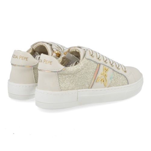 Patrizia pepe sneakers beige Meisjes ( - beige sneaker met goudPJ301.02) - Junior Steps