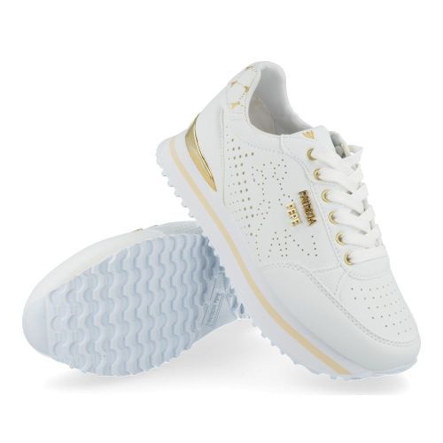 Patrizia pepe sneakers ecru Meisjes ( - witte sneaker met goudPJ265.27) - Junior Steps