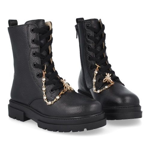 Patrizia pepe veterboot Zwart Meisjes (zwarte bottine - PJ856.31) - Junior Steps