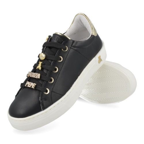 Patrizia pepe sneakers Zwart Meisjes ( - zwarte sneaker met goudPJ850.31) - Junior Steps