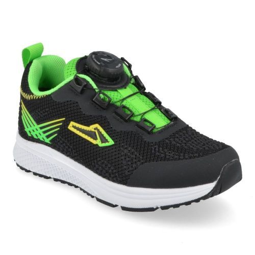 Piedro sneakers Zwart Jongens ( - zwarte sneaker met draaiknop151.70093.10) - Junior Steps