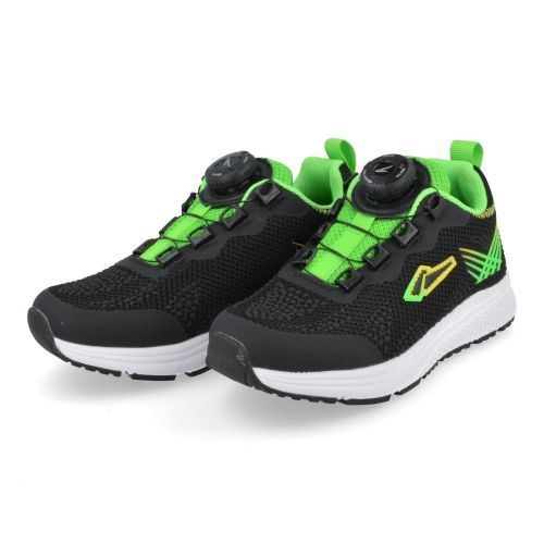 Piedro sneakers Zwart Jongens ( - zwarte sneaker met draaiknop151.70093.10) - Junior Steps