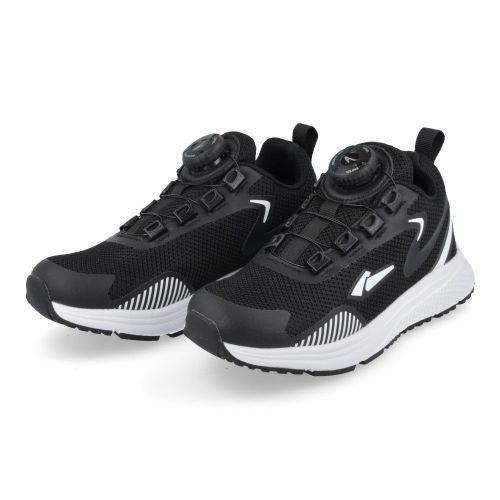 Piedro sneakers Zwart Jongens ( - zwarte sneaker met draaiknop151.70153.10) - Junior Steps