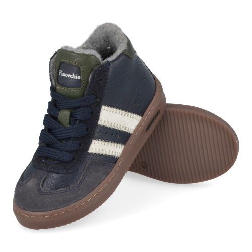 Pinocchio sneakers blauw Jongens (blauwe sneaker  - P1404 / U) - Junior Steps