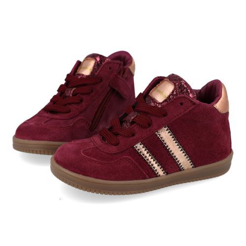 Pinocchio sneakers bordeaux Meisjes (Bordeaux  sneaker  - P1104) - Junior Steps