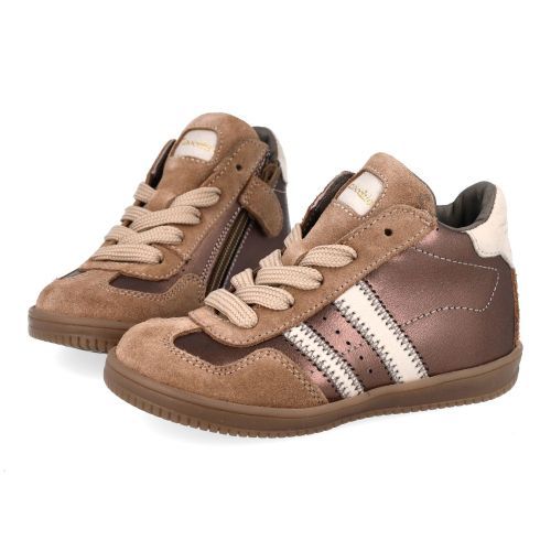 Pinocchio sneakers brons Meisjes (Bronze  sneaker  - P1104) - Junior Steps